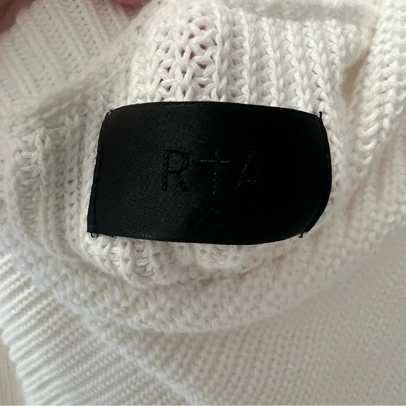 RtA White Off-The-Shoulder Sweater- Size XS; Like New Condition - Picture 3 of 7